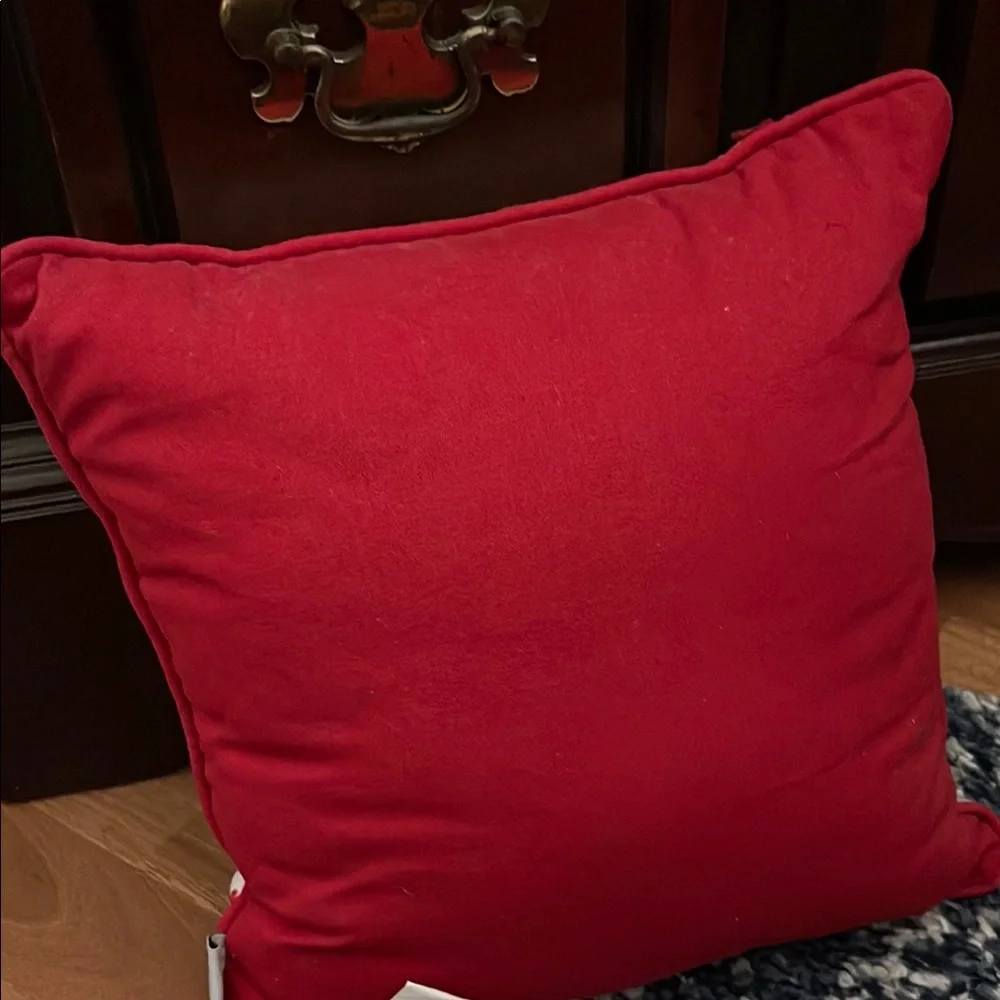 Festive Holiday Pillow with Christmas Tree Design